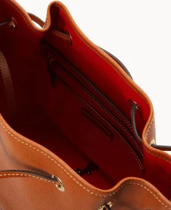 Dooney & Bourke The Saffiano Collection|Textured Leather<Saffiano Drawstring Natural