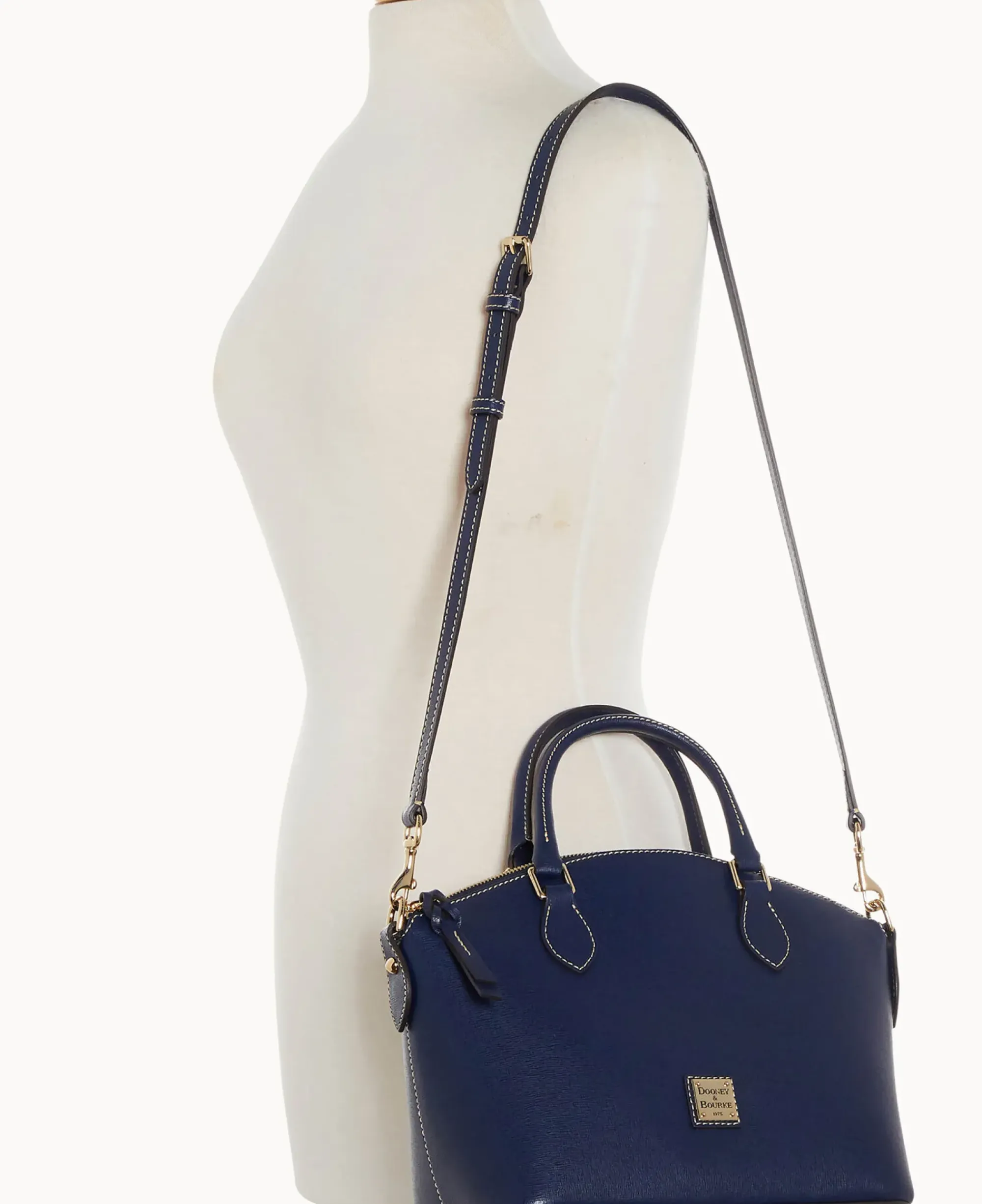 Dooney & Bourke The Saffiano Collection|Textured Leather<Saffiano Geena Satchel Marine