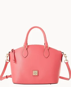 Dooney & Bourke The Saffiano Collection|Textured Leather<Saffiano Geena Satchel Bubble Gum