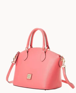 Dooney & Bourke The Saffiano Collection|Textured Leather<Saffiano Geena Satchel Bubble Gum