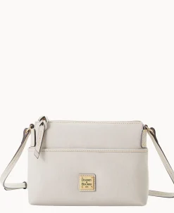 Dooney & Bourke The Saffiano Collection|Textured Leather<Saffiano Katie Crossbody Ecru