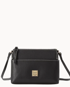 Dooney & Bourke The Saffiano Collection|Textured Leather<Saffiano Katie Crossbody Black