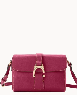 Dooney & Bourke The Saffiano Collection|Textured Leather<Saffiano Kyra Crossbody Cranberry