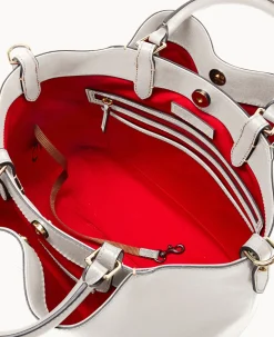 Dooney & Bourke The Saffiano Collection|Textured Leather<Saffiano Large Barlow Ecru