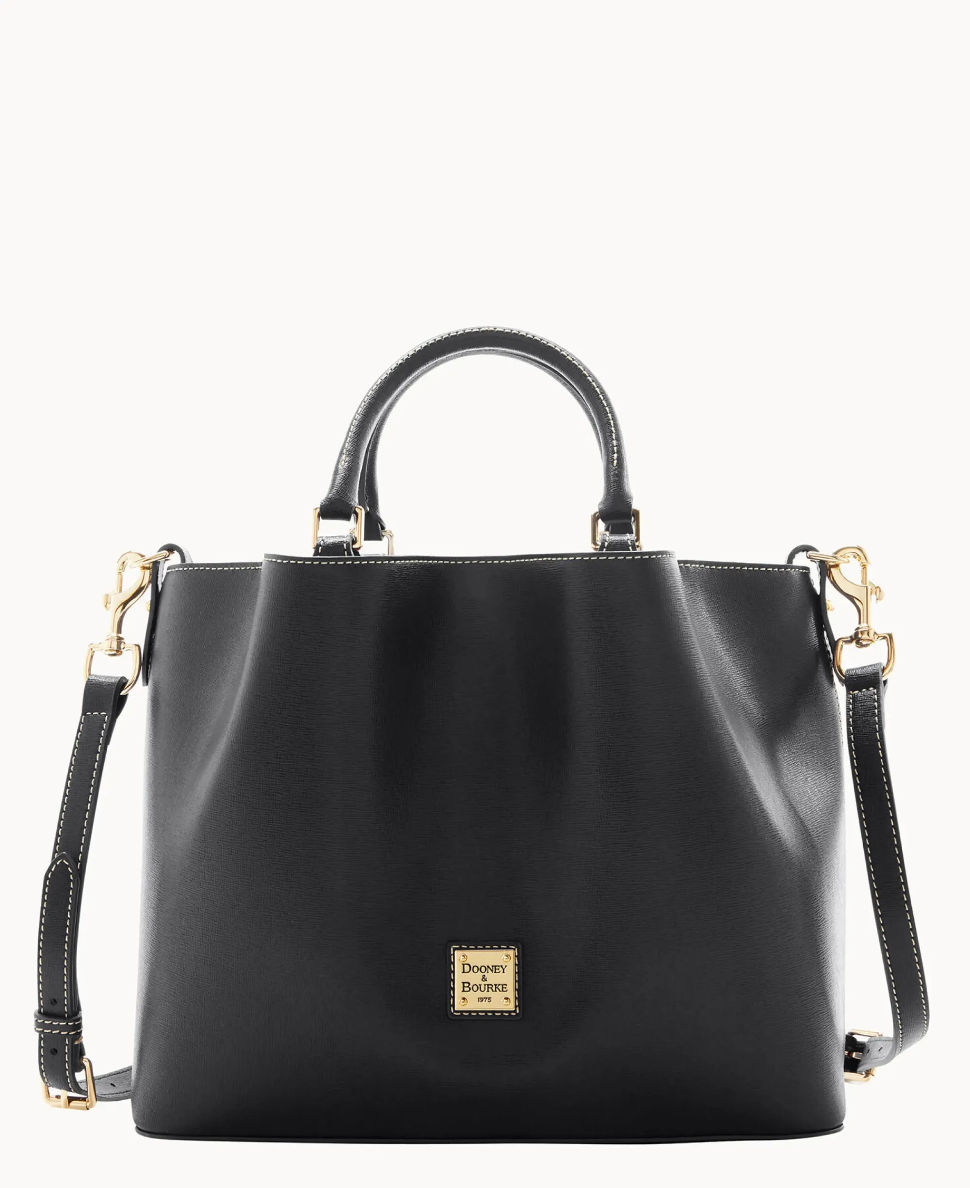 Dooney & Bourke The Saffiano Collection|Textured Leather<Saffiano Large Barlow Black