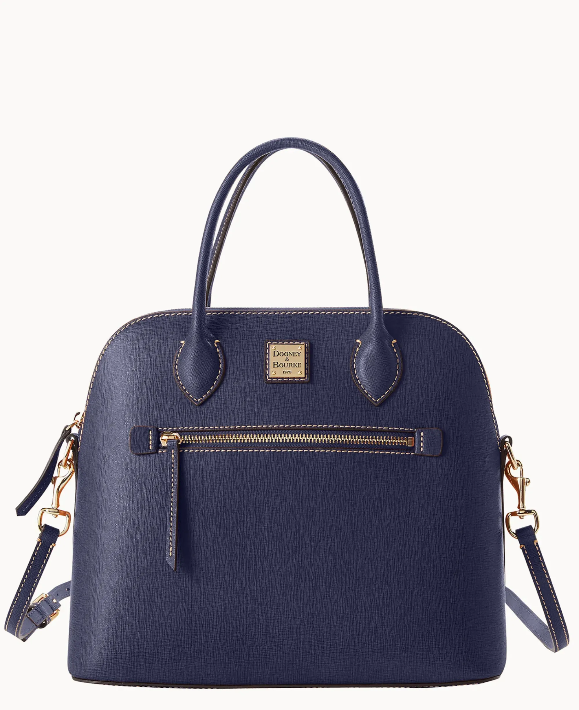 Dooney & Bourke The Saffiano Collection|Textured Leather<Saffiano Large Domed Satchel Marine