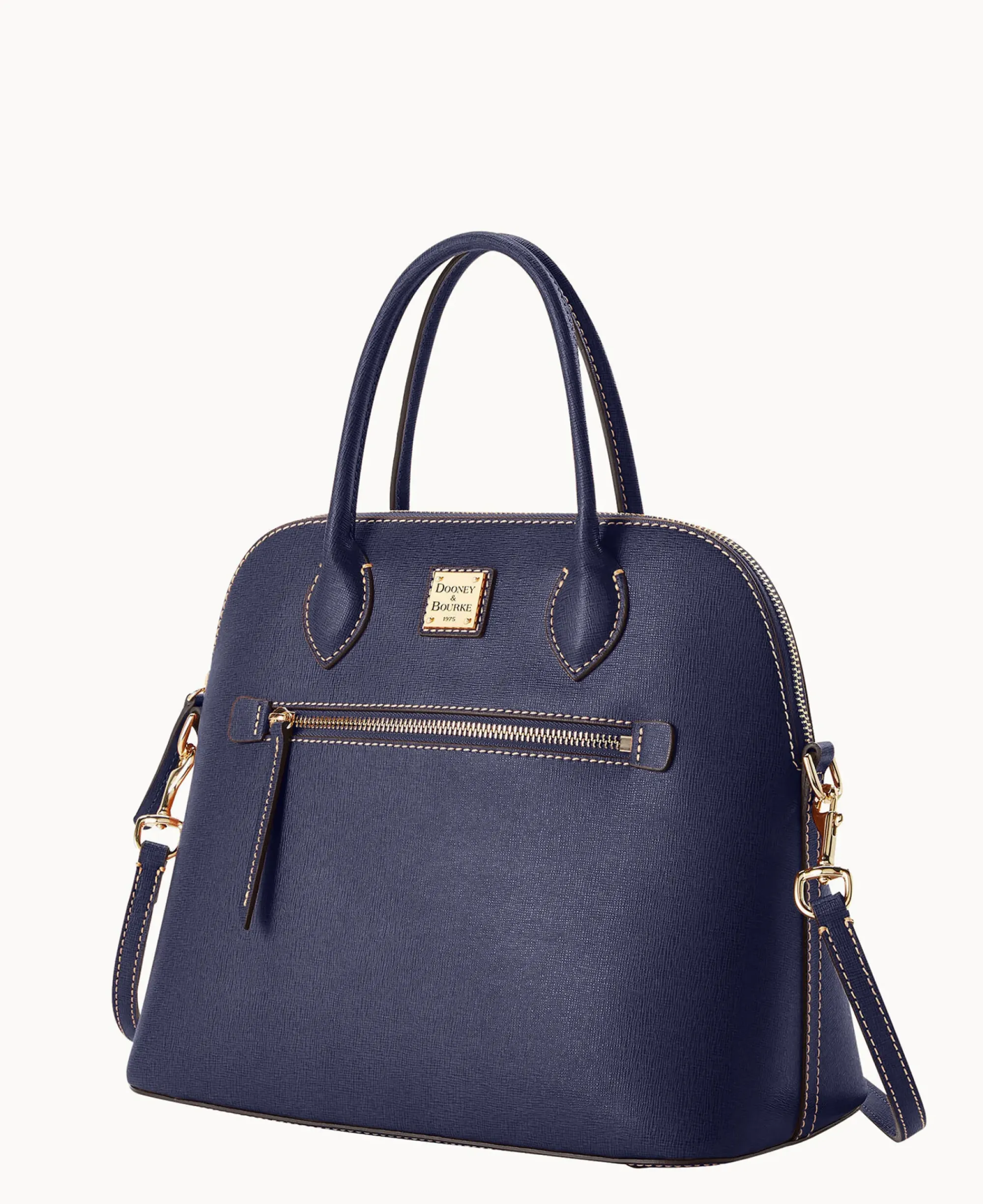 Dooney & Bourke The Saffiano Collection|Textured Leather<Saffiano Large Domed Satchel Marine