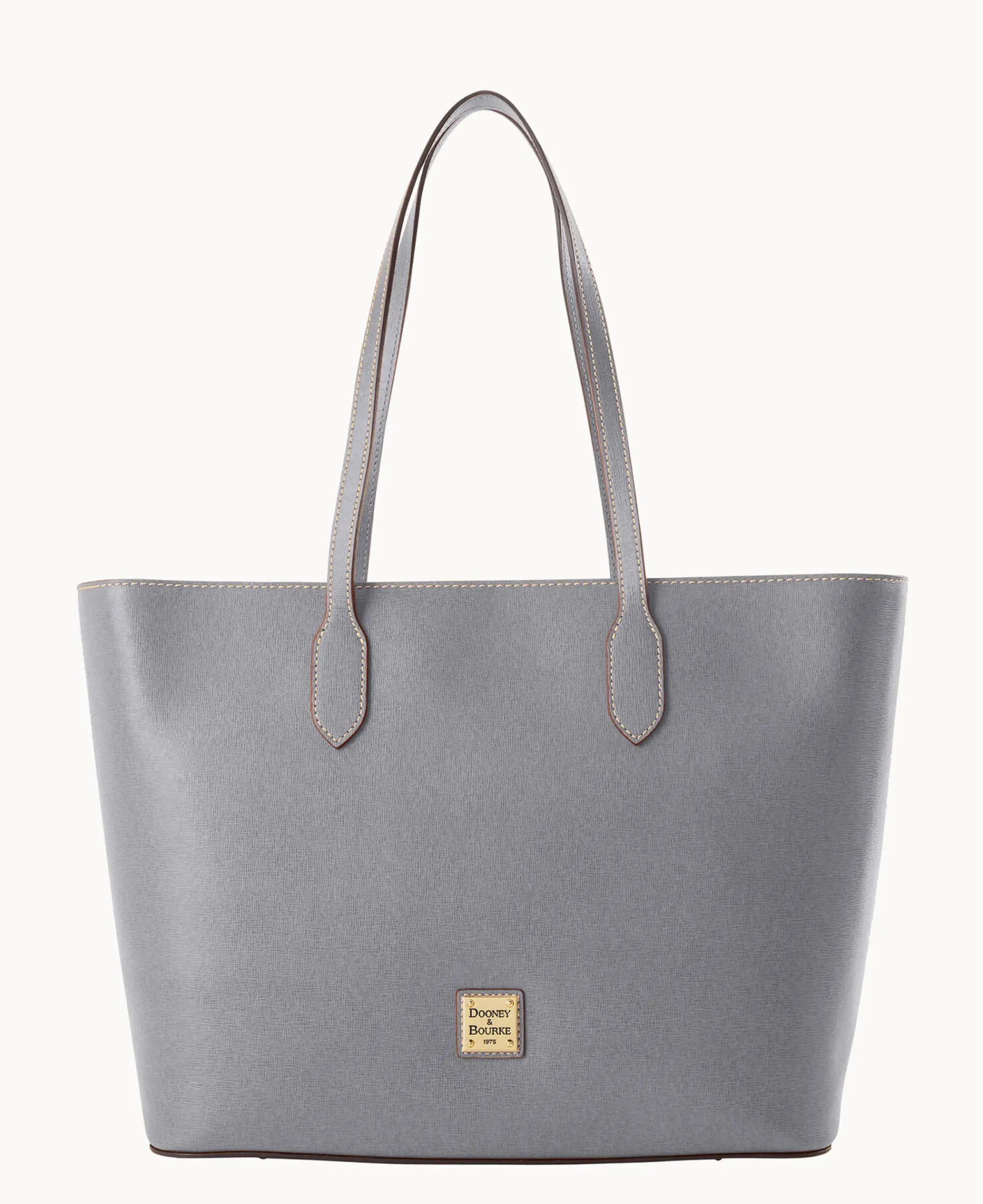 Dooney & Bourke The Saffiano Collection|Textured Leather<Saffiano Large Tote Smoke Grey