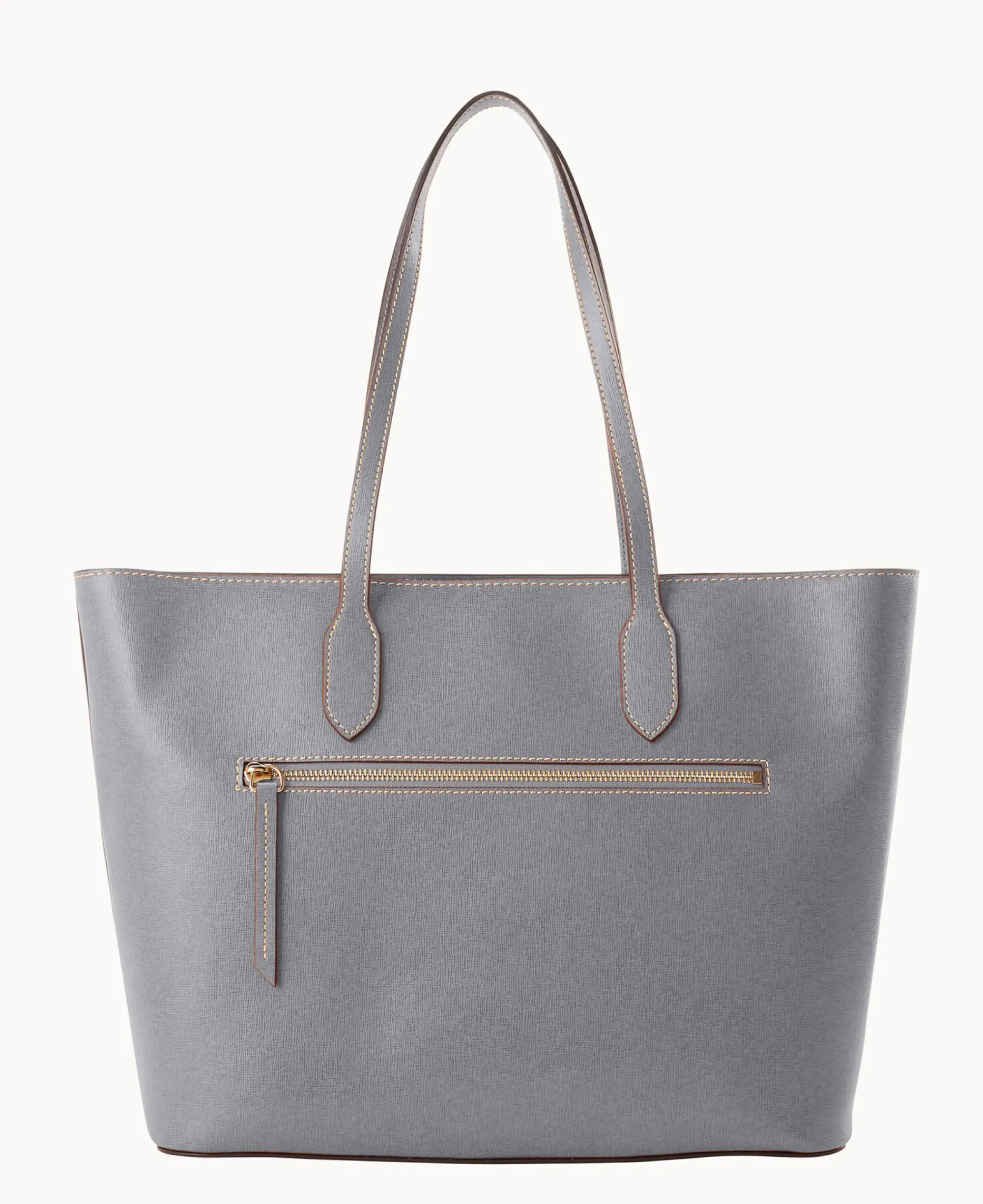 Dooney & Bourke The Saffiano Collection|Textured Leather<Saffiano Large Tote Smoke Grey