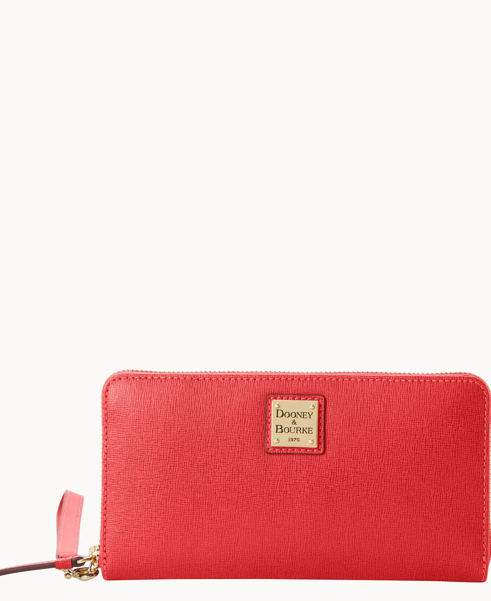 Dooney & Bourke The Saffiano Collection|Grab and Go<Saffiano Large Zip Around Wristlet Tomato