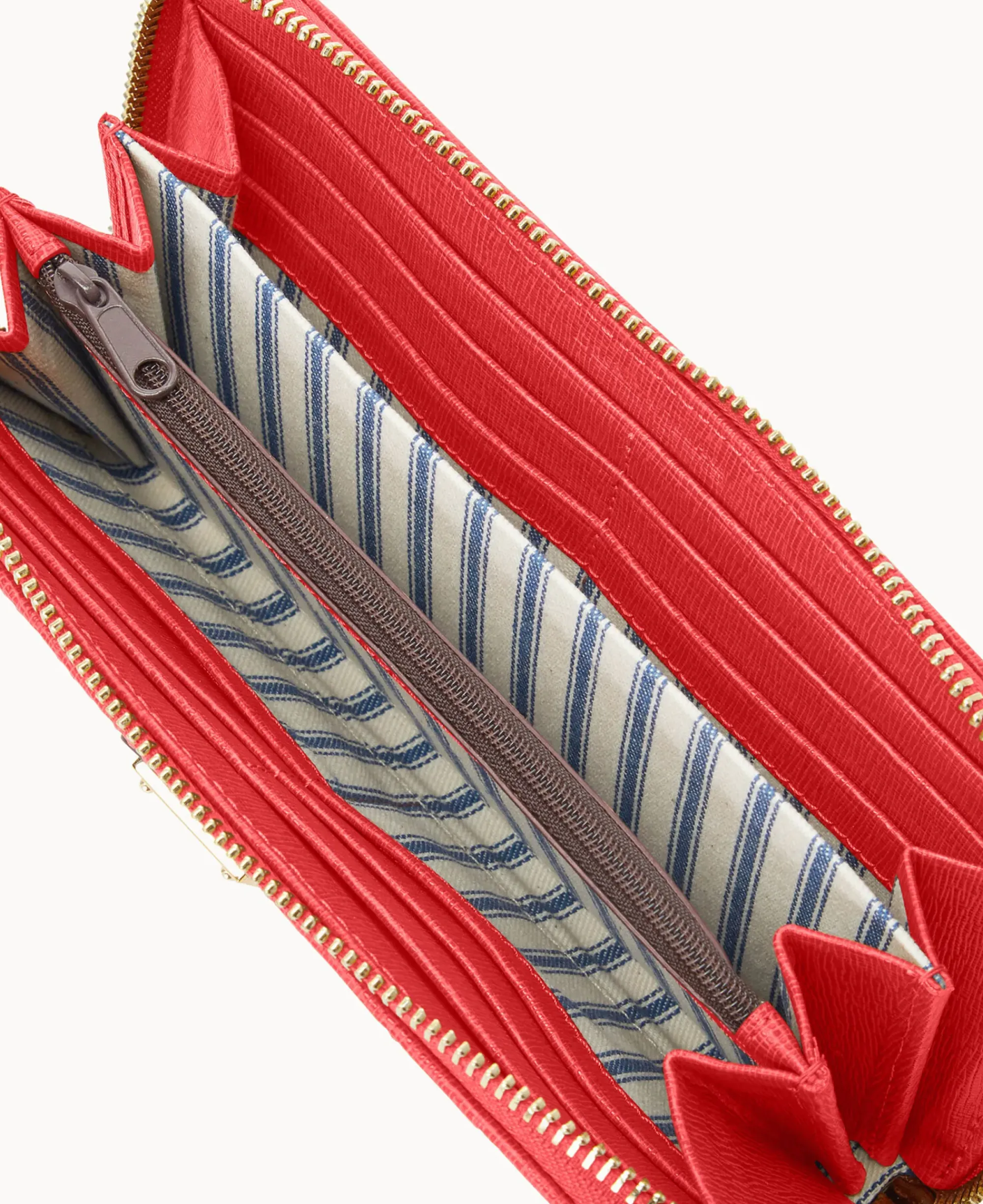Dooney & Bourke The Saffiano Collection|Grab and Go<Saffiano Large Zip Around Wristlet Tomato