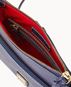 Dooney & Bourke The Saffiano Collection|Textured Leather<Saffiano Letter Carrier Marine
