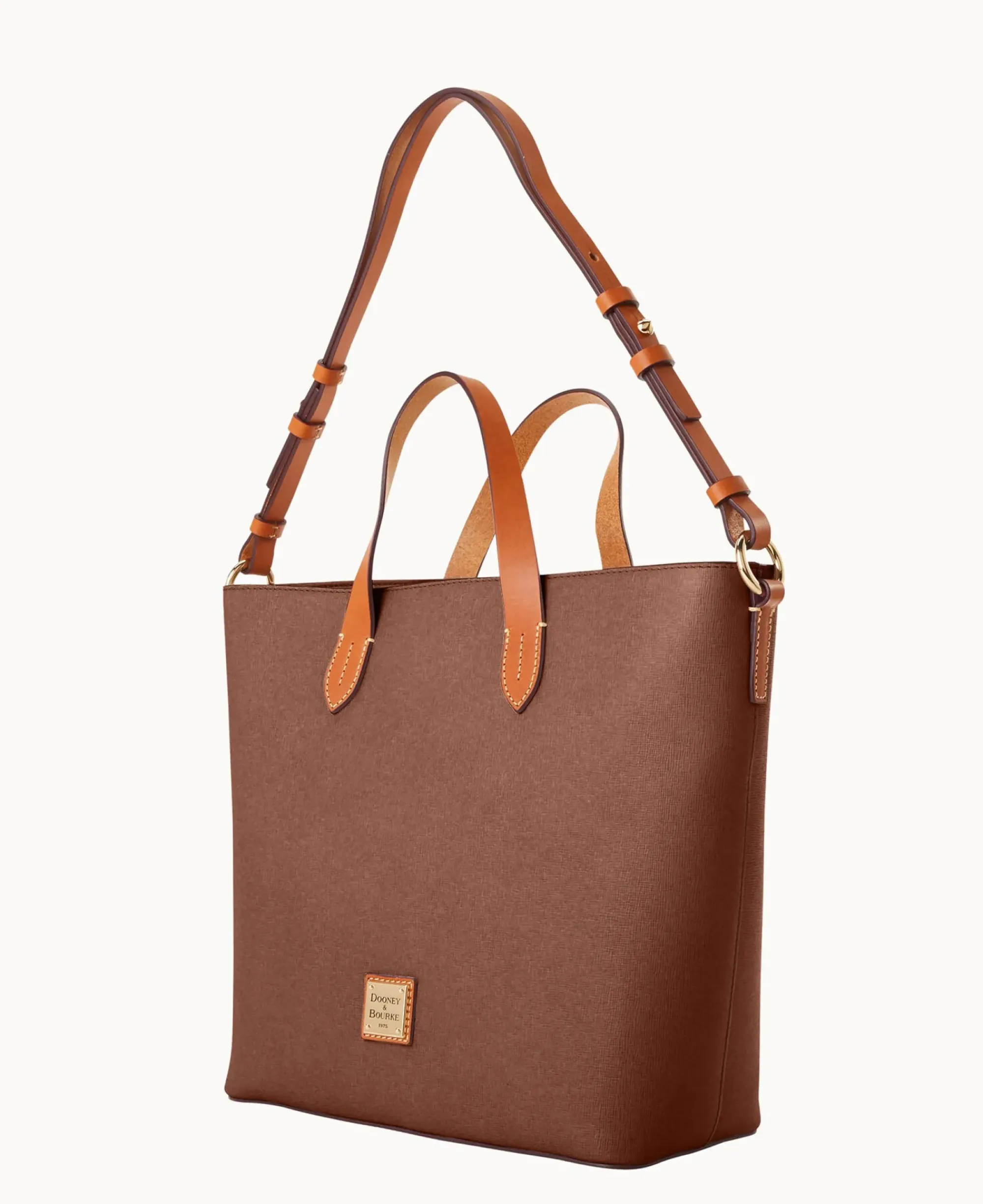 Dooney & Bourke The Saffiano Collection|Textured Leather<Saffiano Lilliana with Pouch Amber