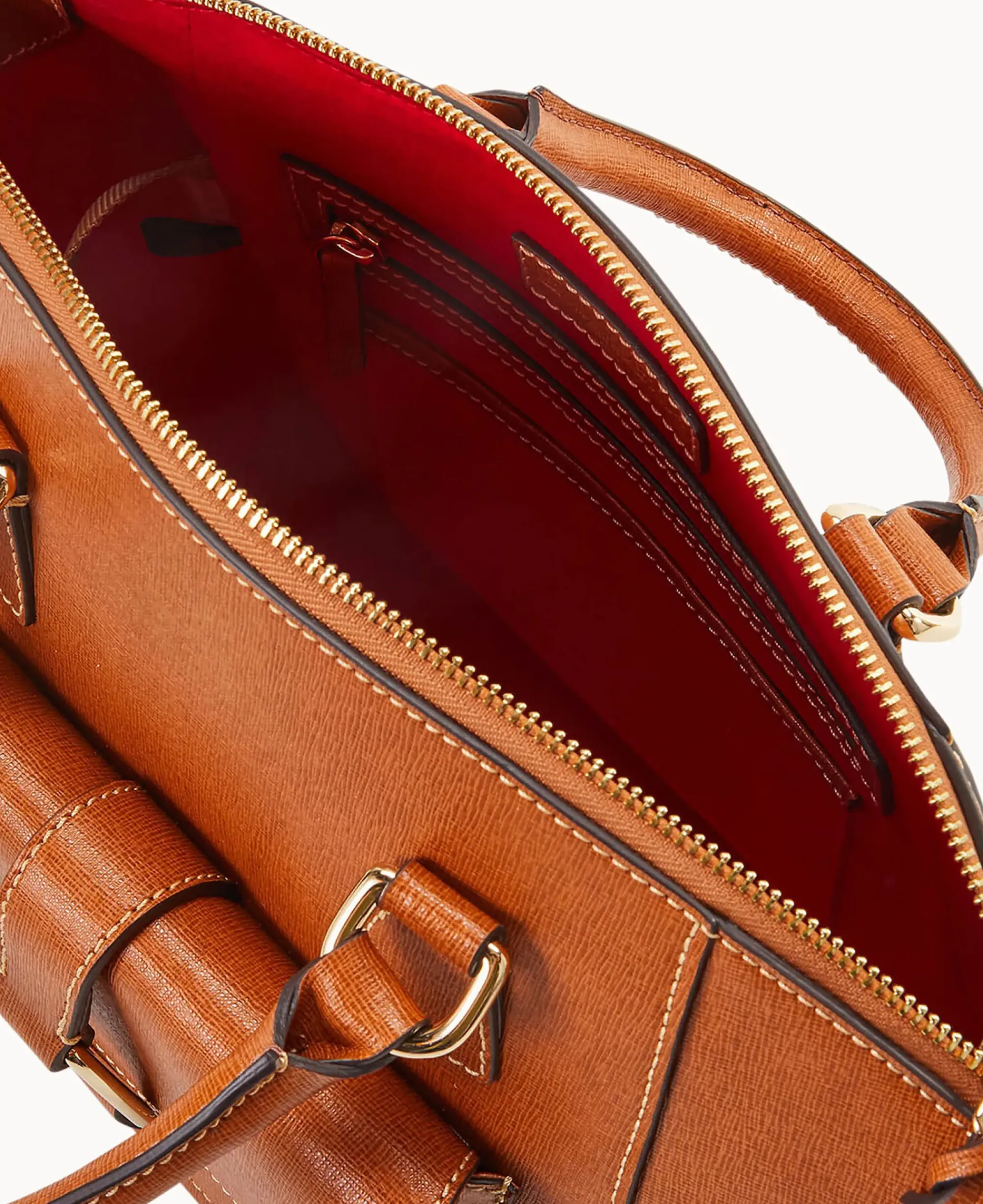 Dooney & Bourke The Saffiano Collection|Textured Leather<Saffiano Naomi Satchel Natural