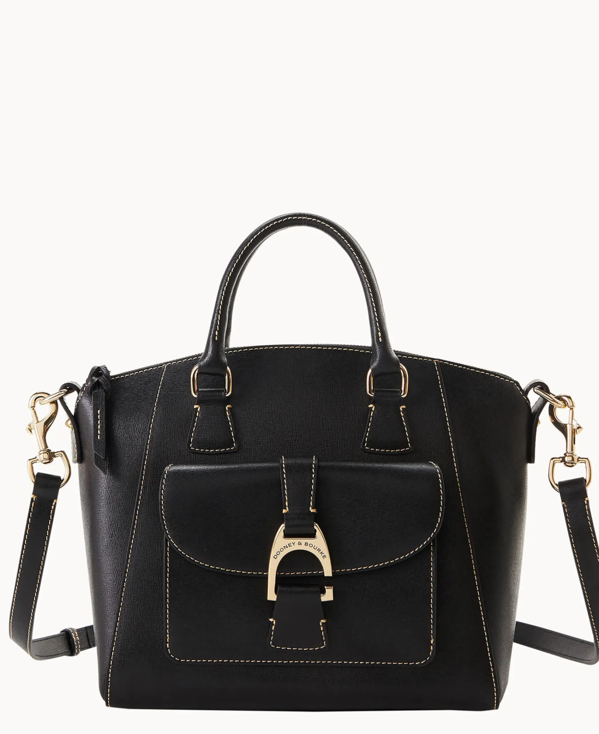 Dooney & Bourke The Saffiano Collection|Textured Leather<Saffiano Naomi Satchel Black