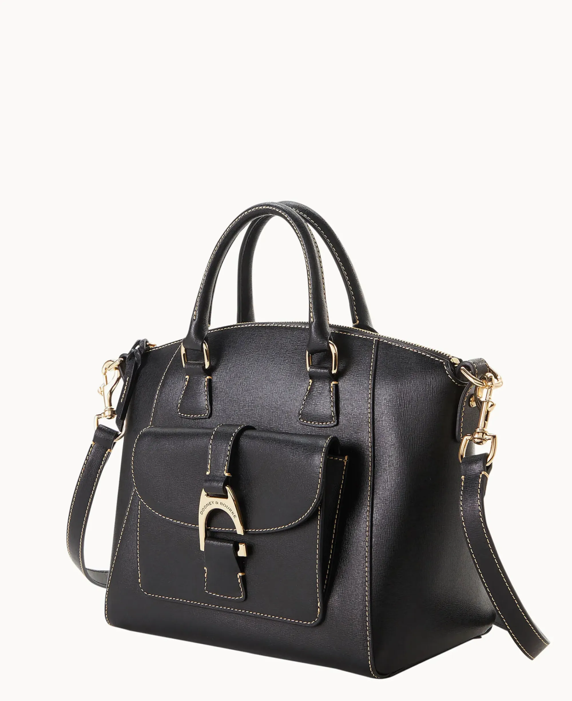 Dooney & Bourke The Saffiano Collection|Textured Leather<Saffiano Naomi Satchel Black
