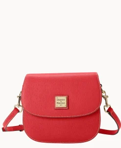 Dooney & Bourke The Saffiano Collection|Textured Leather<Saffiano Saddle Bag Tomato