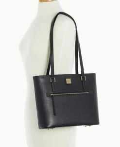 Dooney & Bourke The Saffiano Collection|Ready For the Getaway<Saffiano Shopper Black
