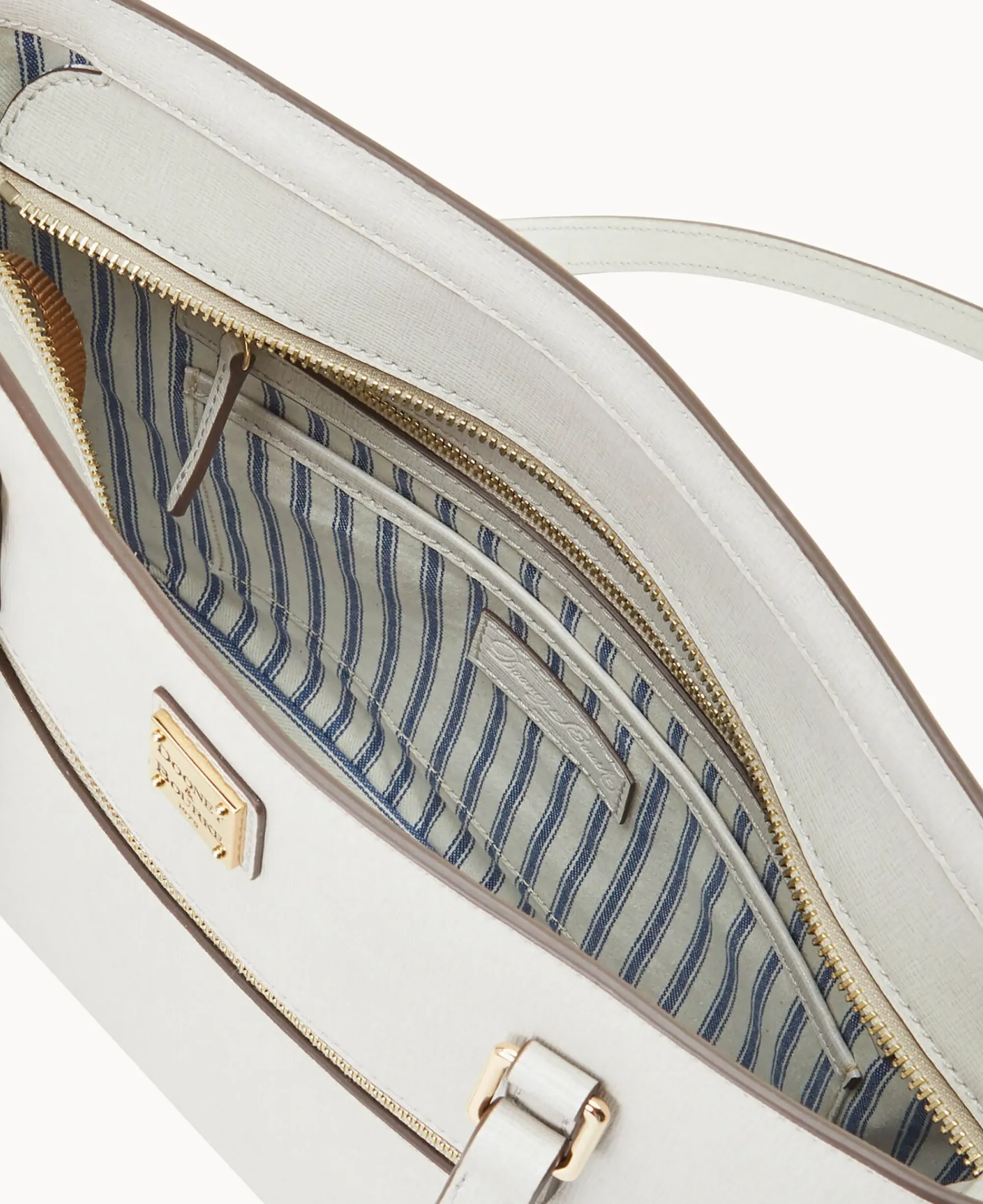 Dooney & Bourke The Saffiano Collection|Ready For the Getaway<Saffiano Shopper Ecru
