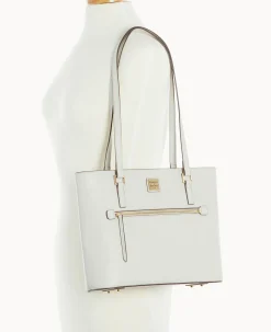 Dooney & Bourke The Saffiano Collection|Ready For the Getaway<Saffiano Shopper Ecru