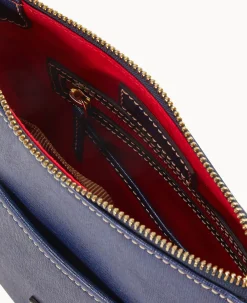 Dooney & Bourke The Saffiano Collection|Textured Leather<Saffiano Small Everyday Crossbody Marine