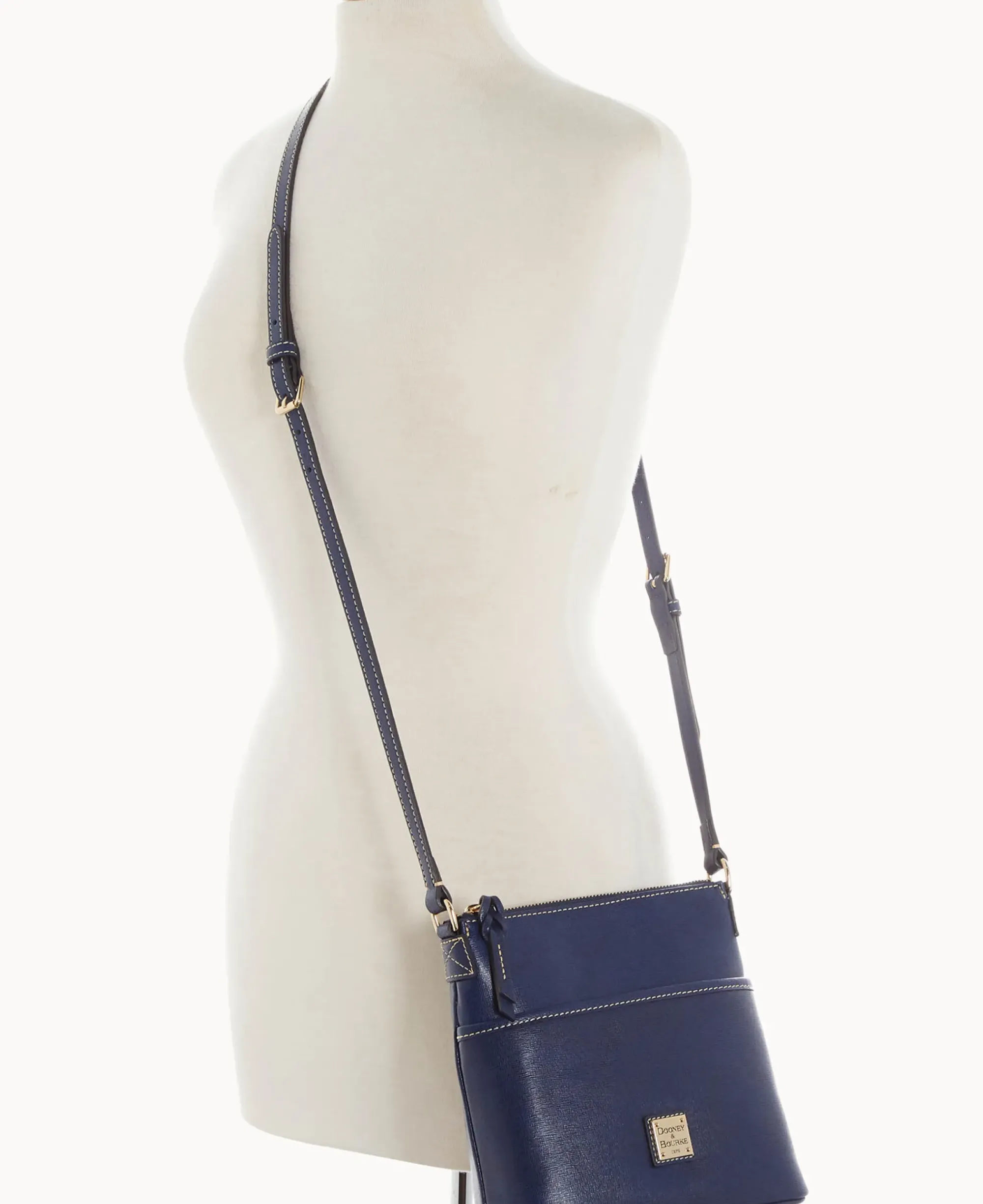 Dooney & Bourke The Saffiano Collection|Textured Leather<Saffiano Small Everyday Crossbody Marine