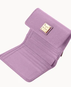 Dooney & Bourke The Saffiano Collection|Grab and Go<Saffiano Small Flap Credit Card Wallet Light Mauve