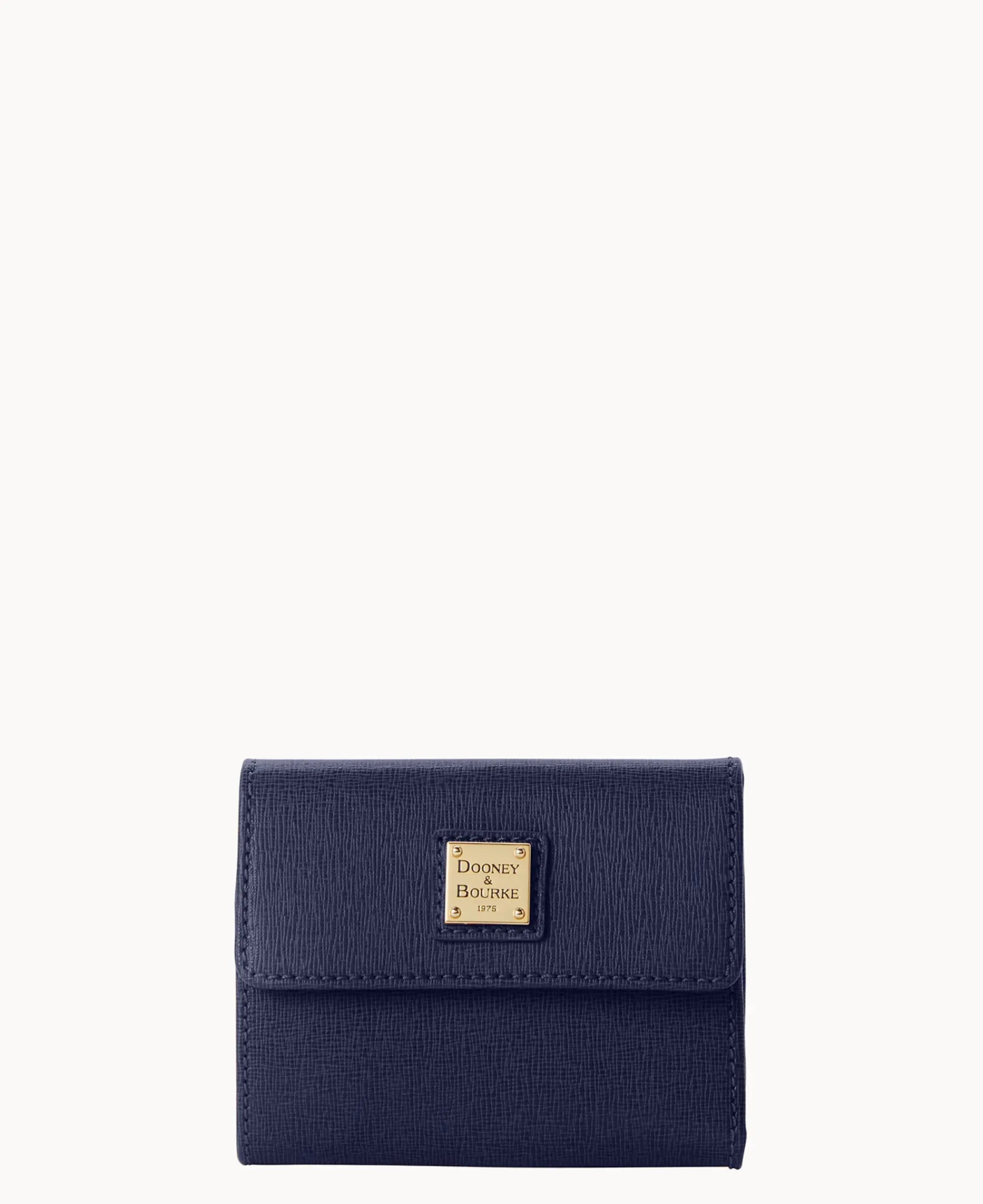 Dooney & Bourke The Saffiano Collection|Grab and Go<Saffiano Small Flap Credit Card Wallet Marine