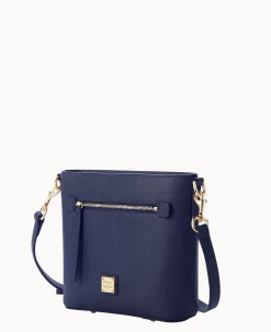 Dooney & Bourke The Saffiano Collection|Textured Leather<Saffiano Small Zip Crossbody Marine