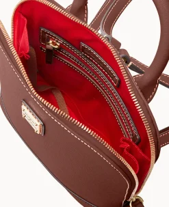Dooney & Bourke The Saffiano Collection|Textured Leather<Saffiano Small Zip Pod Backpack Amber