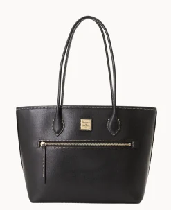 Dooney & Bourke The Saffiano Collection|Textured Leather<Saffiano Tote Black