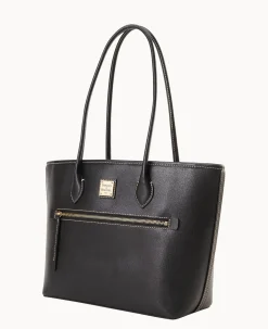 Dooney & Bourke The Saffiano Collection|Textured Leather<Saffiano Tote Black