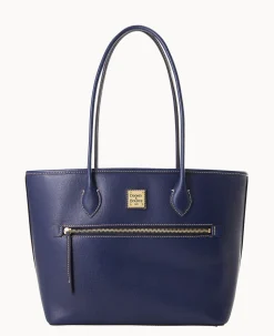 Dooney & Bourke The Saffiano Collection|Textured Leather<Saffiano Tote Marine