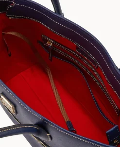 Dooney & Bourke The Saffiano Collection|Textured Leather<Saffiano Tote Marine