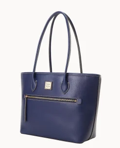 Dooney & Bourke The Saffiano Collection|Textured Leather<Saffiano Tote Marine
