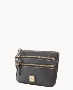 Dooney & Bourke The Saffiano Collection|Grab and Go<Saffiano Triple Zip Wristlet Black
