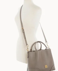 Dooney & Bourke Pebbled Leather|Shoulder Bags<Sorrento Barlow Smoke Grey
