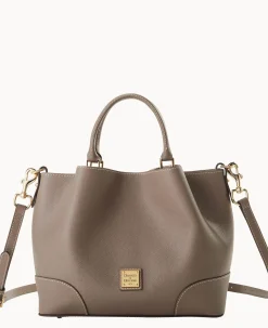 Dooney & Bourke Pebbled Leather|Shoulder Bags<Sorrento Barlow Smoke Grey