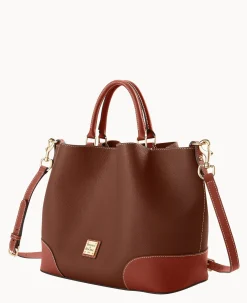 Dooney & Bourke Pebbled Leather|Shoulder Bags<Sorrento Large Barlow Bark