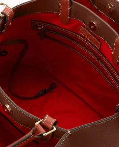 Dooney & Bourke Pebbled Leather|Shoulder Bags<Sorrento Large Barlow Bark