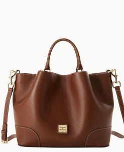 Dooney & Bourke Pebbled Leather|Shoulder Bags<Sorrento Large Barlow Bark