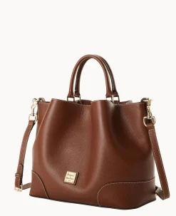 Dooney & Bourke Pebbled Leather|Shoulder Bags<Sorrento Large Barlow Bark
