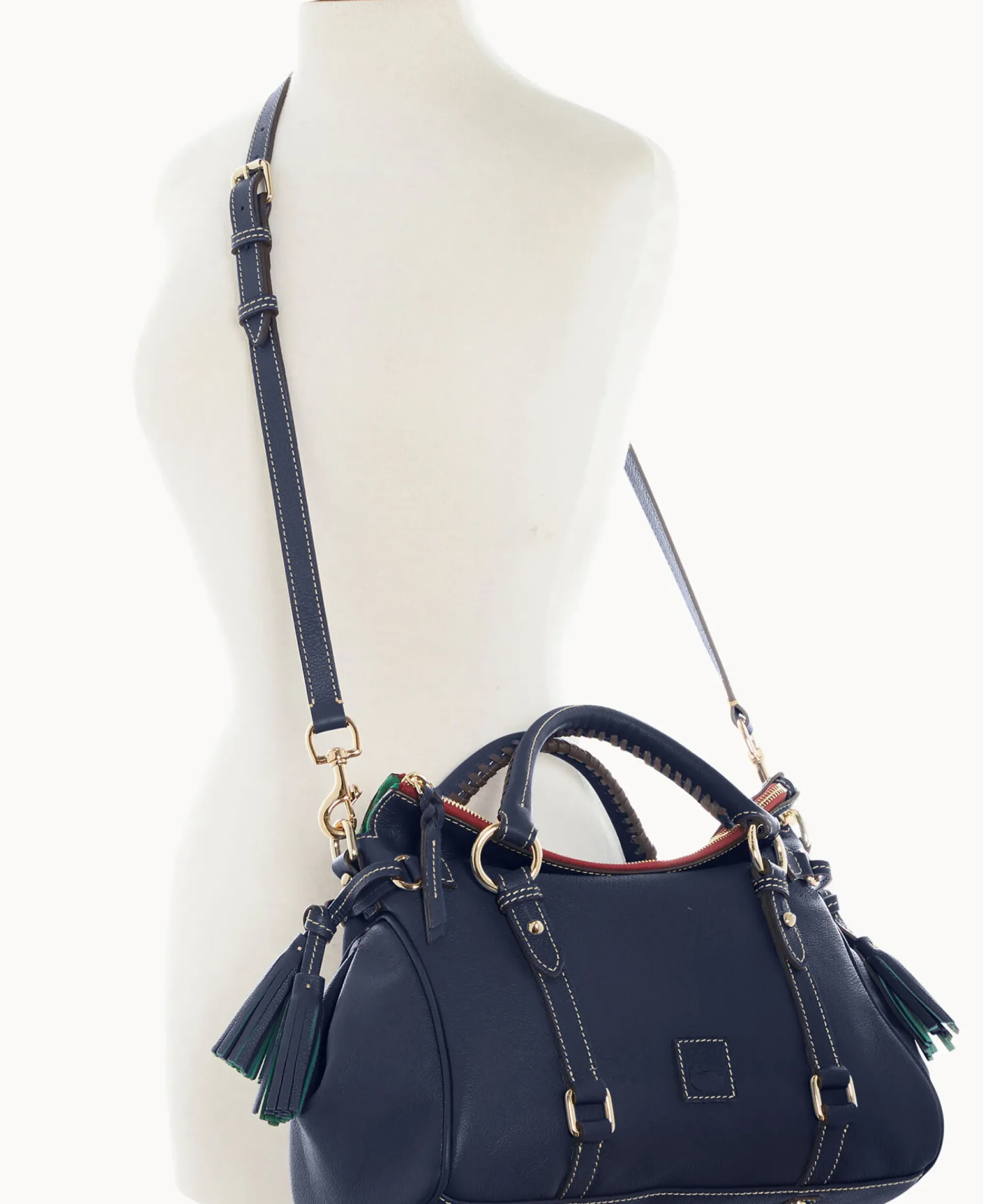 Dooney & Bourke The Pebble Grain Collection|Pebbled Leather<Sorrento Large Satchel Navy