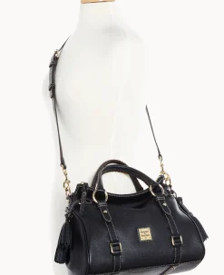 Dooney & Bourke Ready For the Getaway|Pebbled Leather<Sorrento Satchel Black