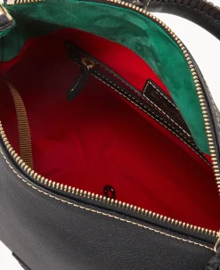 Dooney & Bourke Ready For the Getaway|Pebbled Leather<Sorrento Satchel Black