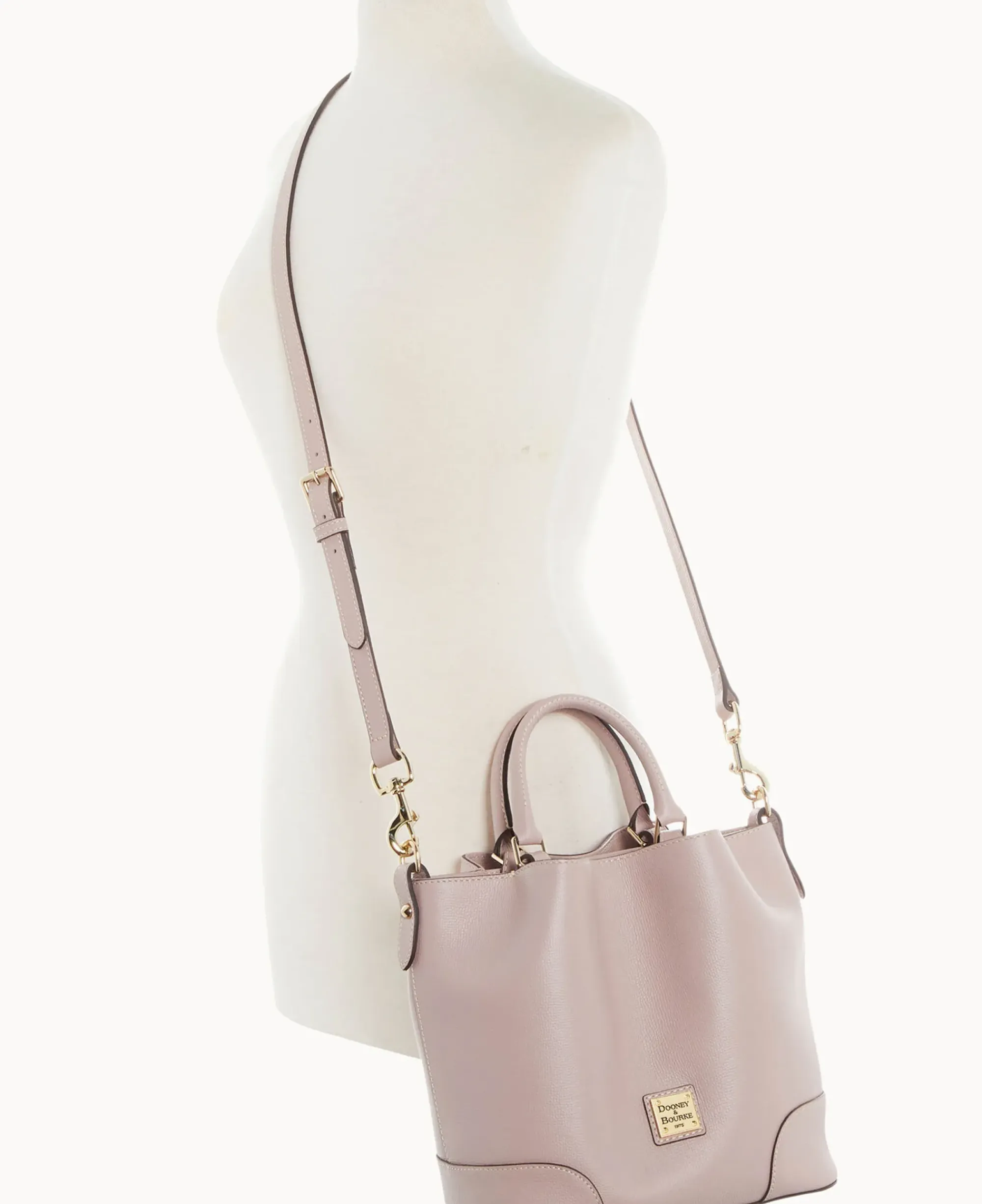 Dooney & Bourke Pebbled Leather|Mini Bags<Sorrento Small Barlow Mushroom