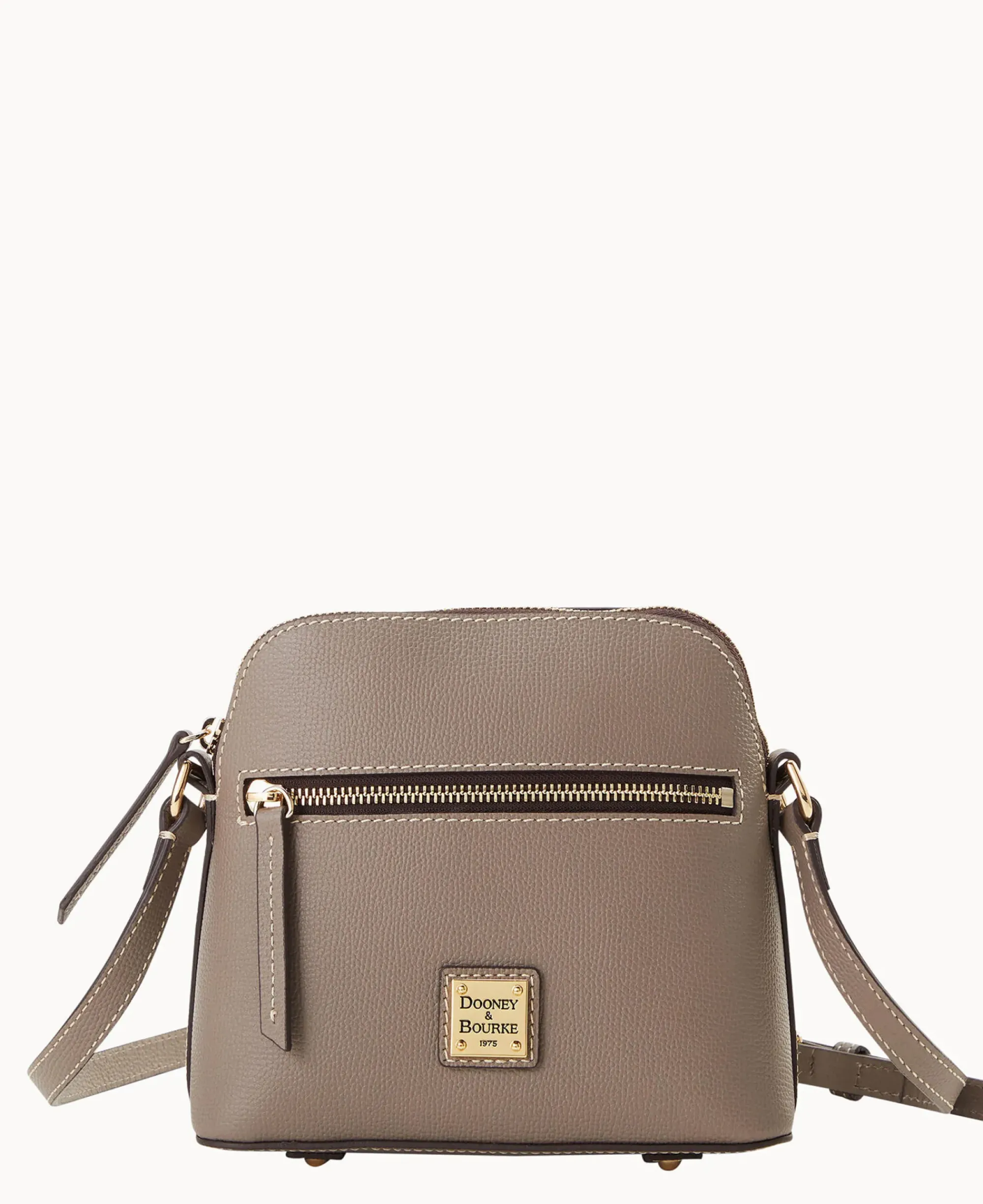 Dooney & Bourke Pebbled Leather|Mini Bags<Sorrento Zip Domed Crossbody Smoke Grey