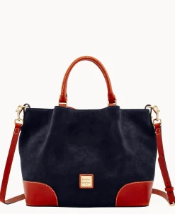 Dooney & Bourke Ready For the Getaway|Textured Leather<Suede Brenna Navy
