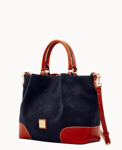Dooney & Bourke Ready For the Getaway|Textured Leather<Suede Brenna Navy