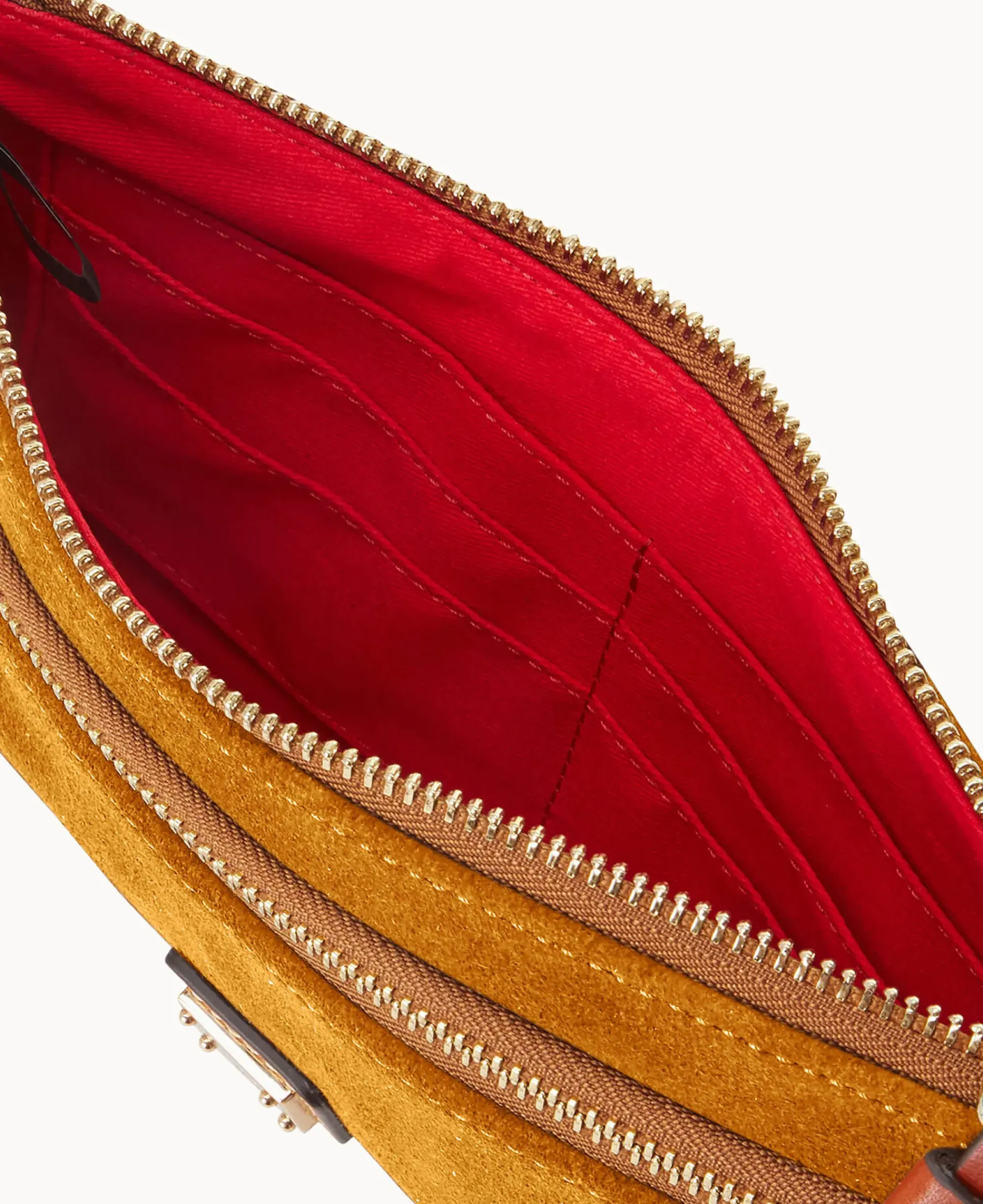 Dooney & Bourke Grab and Go|Wristlets<Suede Double Zip Wristlet Chamois